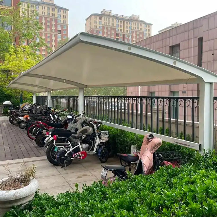 三台县膜结构电动车棚